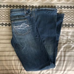Cowgirl tuff boot cut jeans